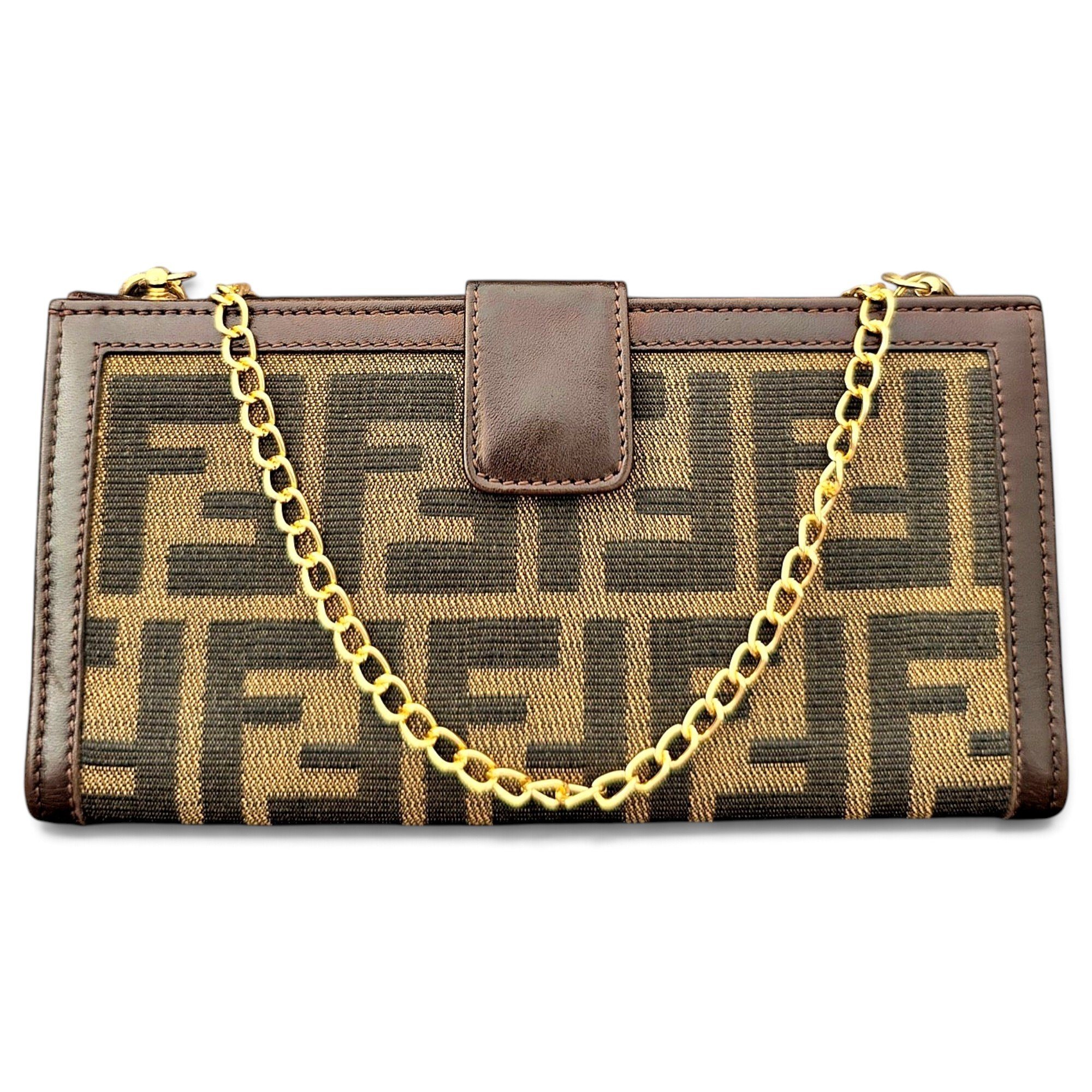 Wallet On Chain leather handbag