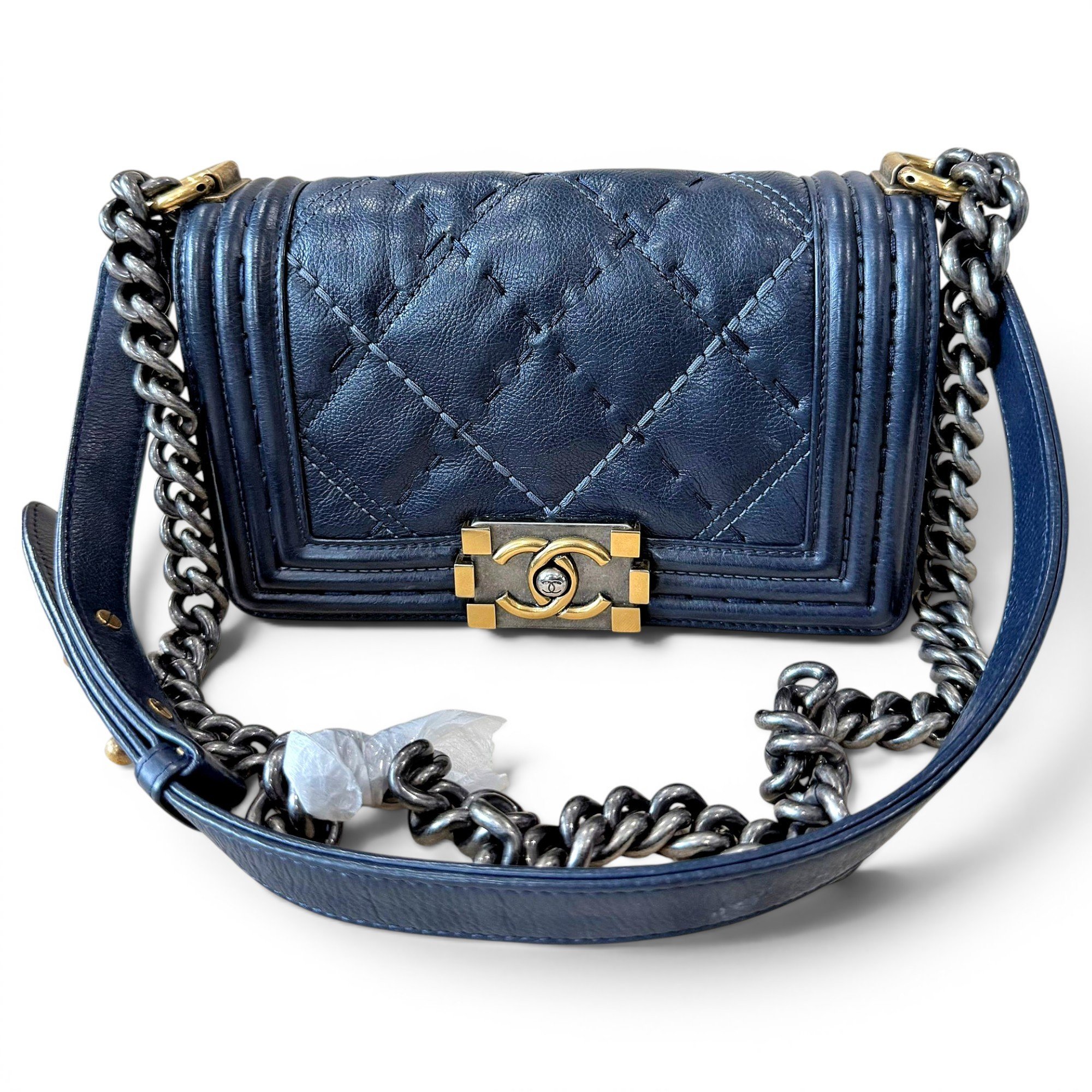 Boy leather crossbody bag