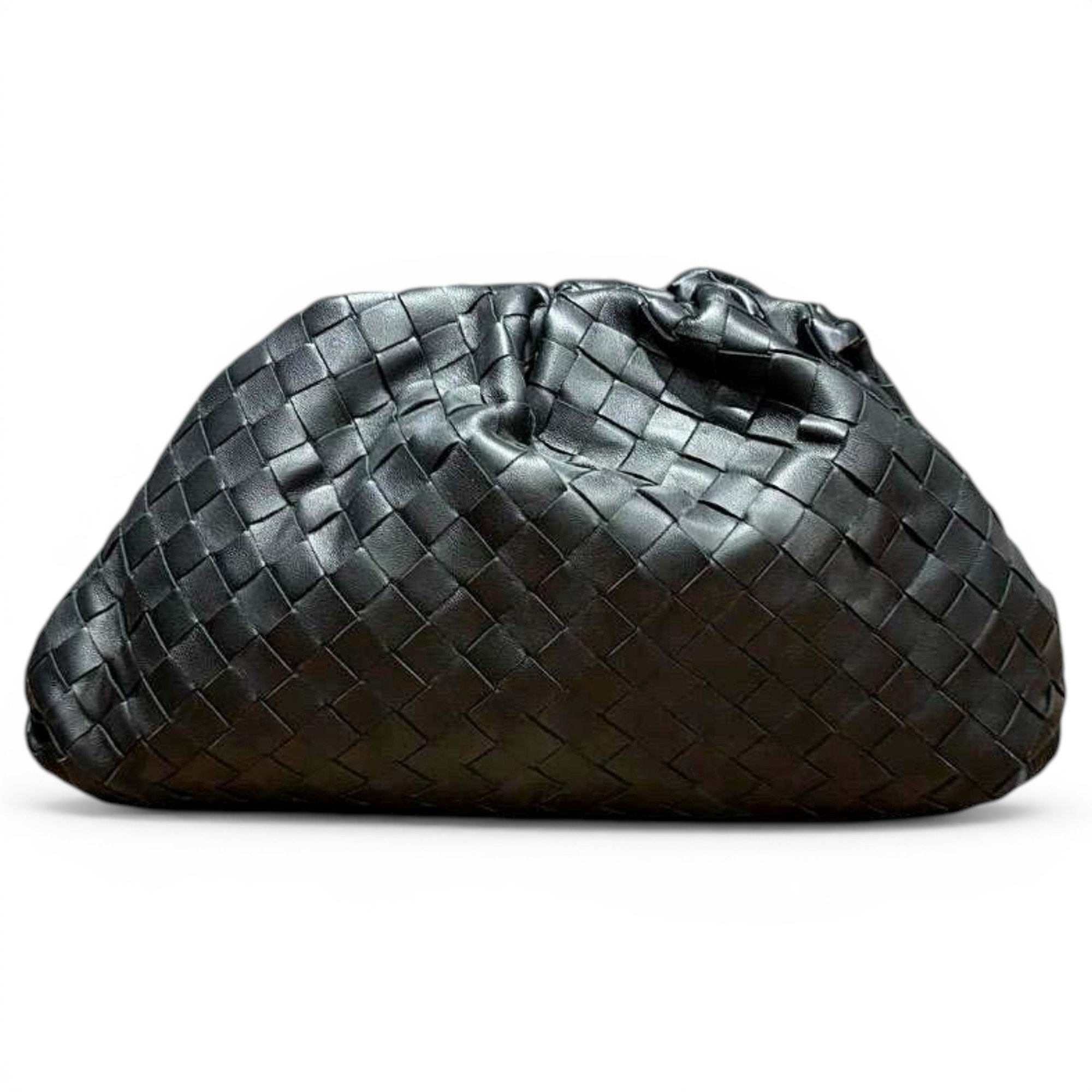 Pouch leather clutch bag