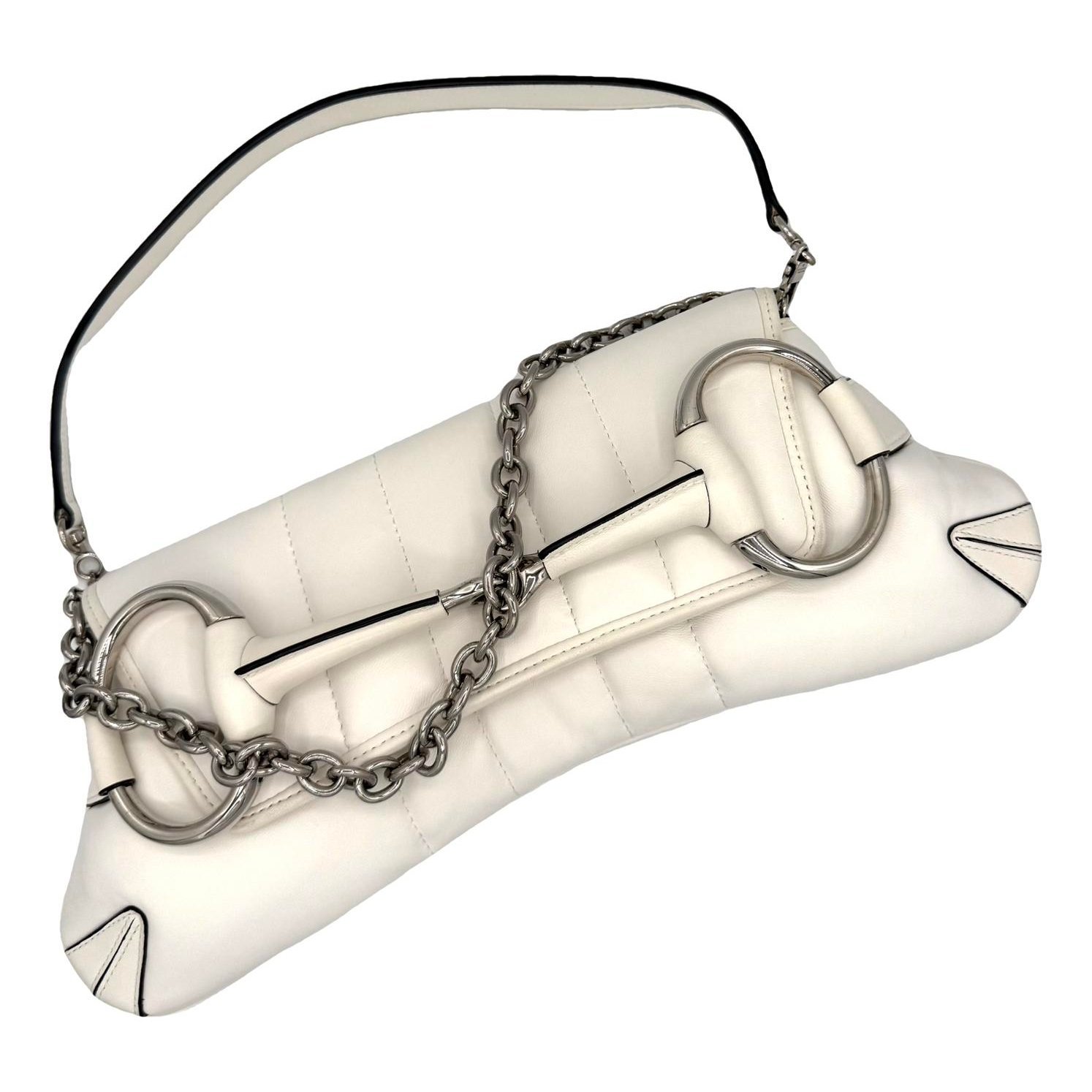 Horsebit Chain leather handbag