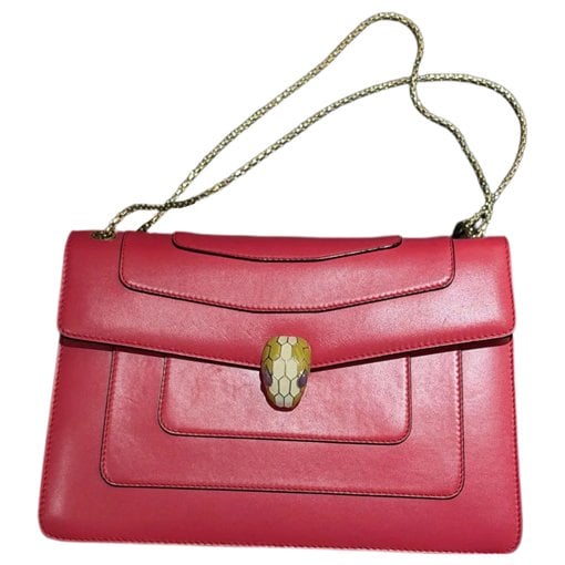 Serpenti leather handbag