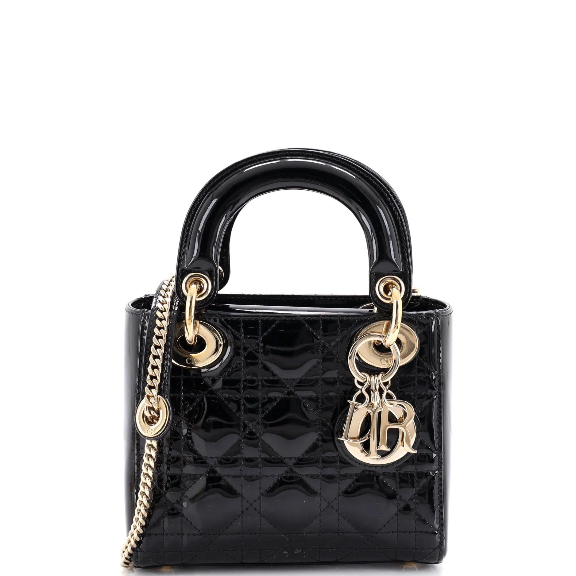 Patent leather handbag
