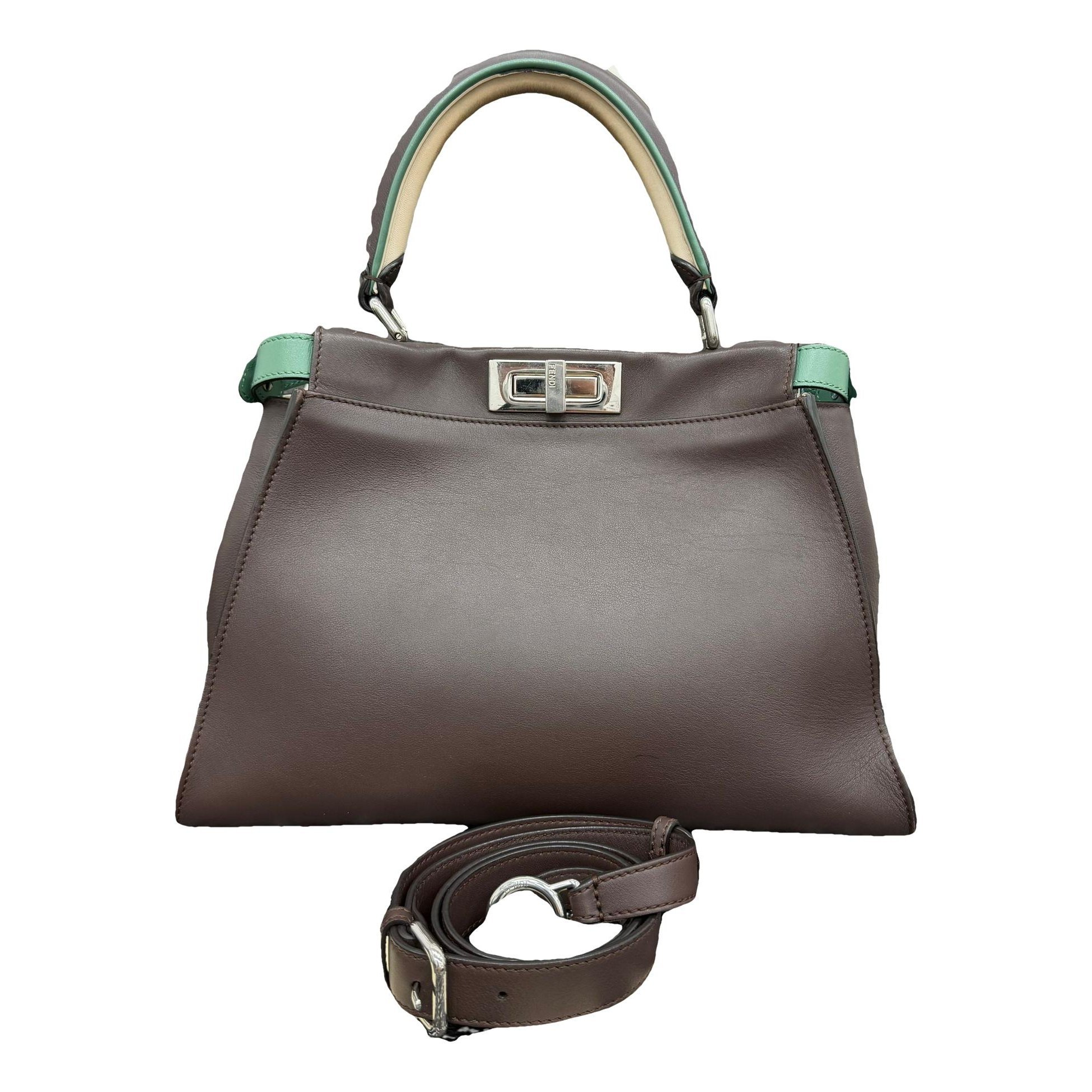 Peekaboo leather handbag