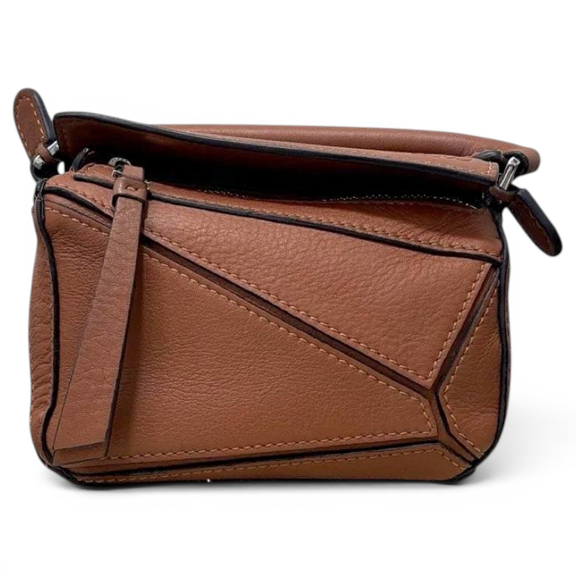 Puzzle leather mini bag
