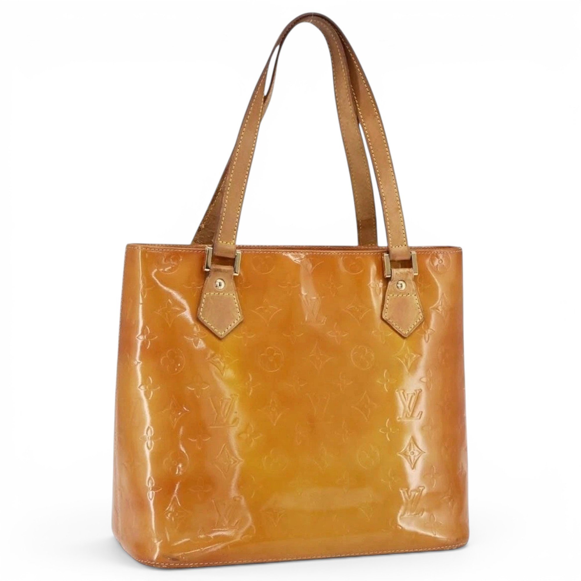 Patent leather handbag