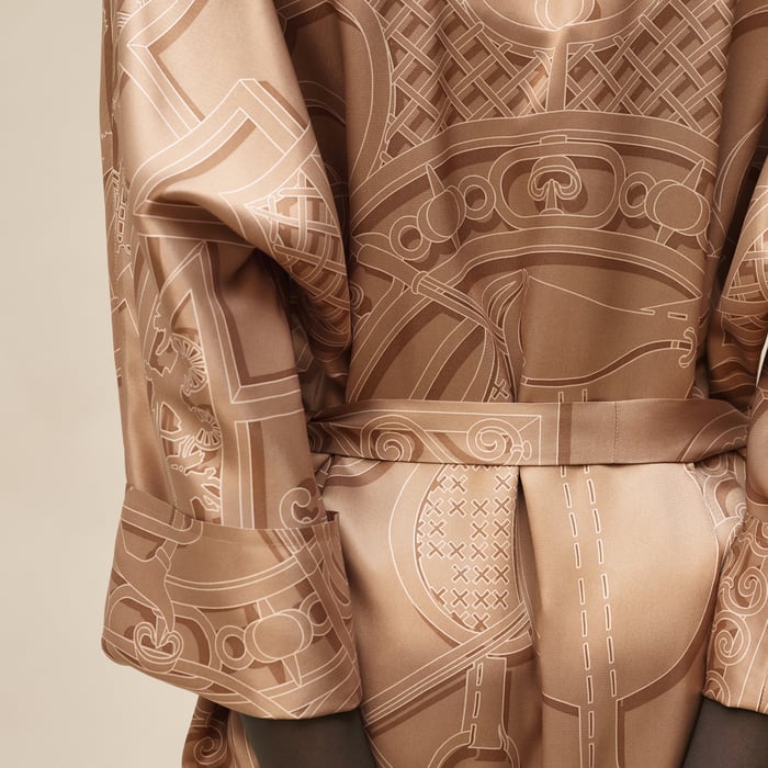 Beige Zénith "l'Enseigne Du Sellier" Caftan