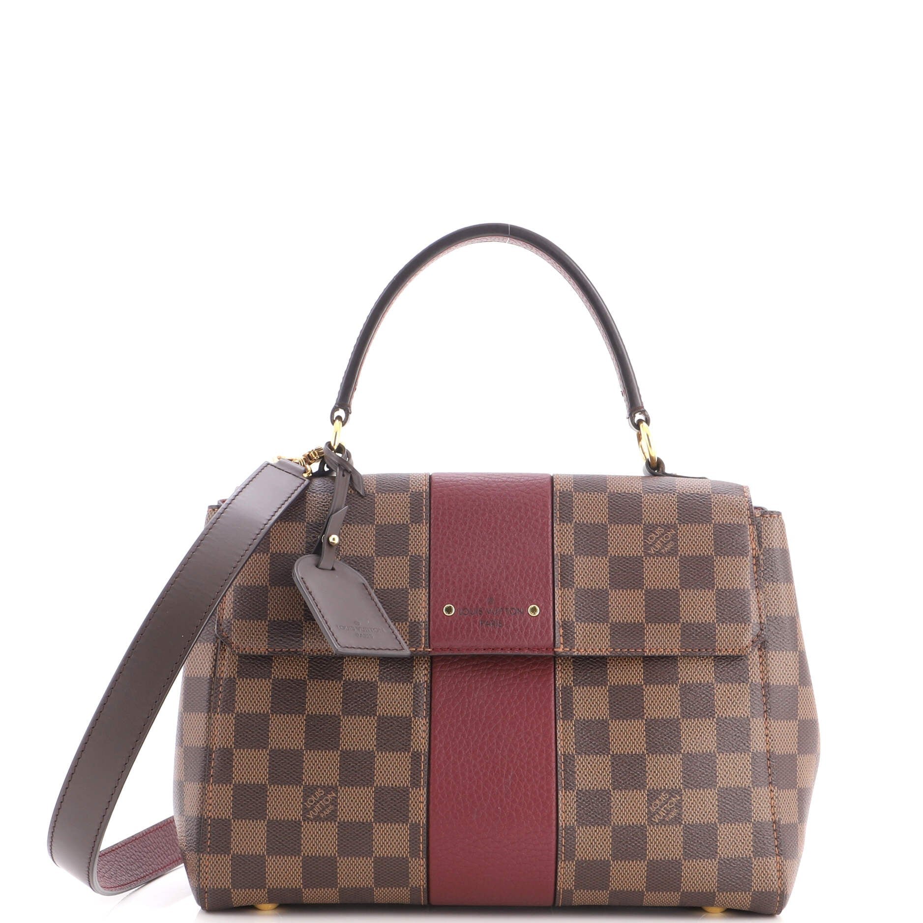 Bond Street Handbag Damier with Leather MM