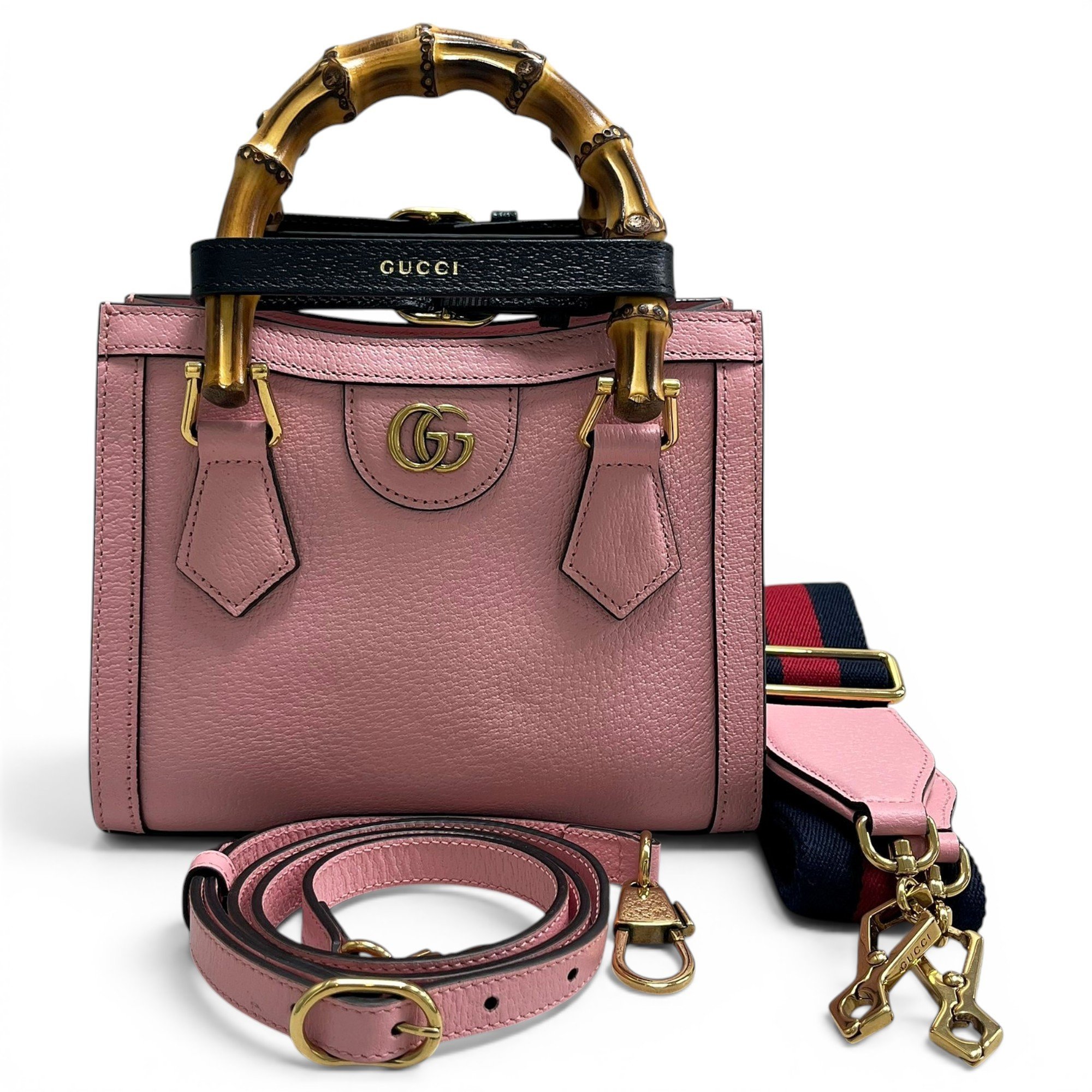 Diana Bamboo leather handbag