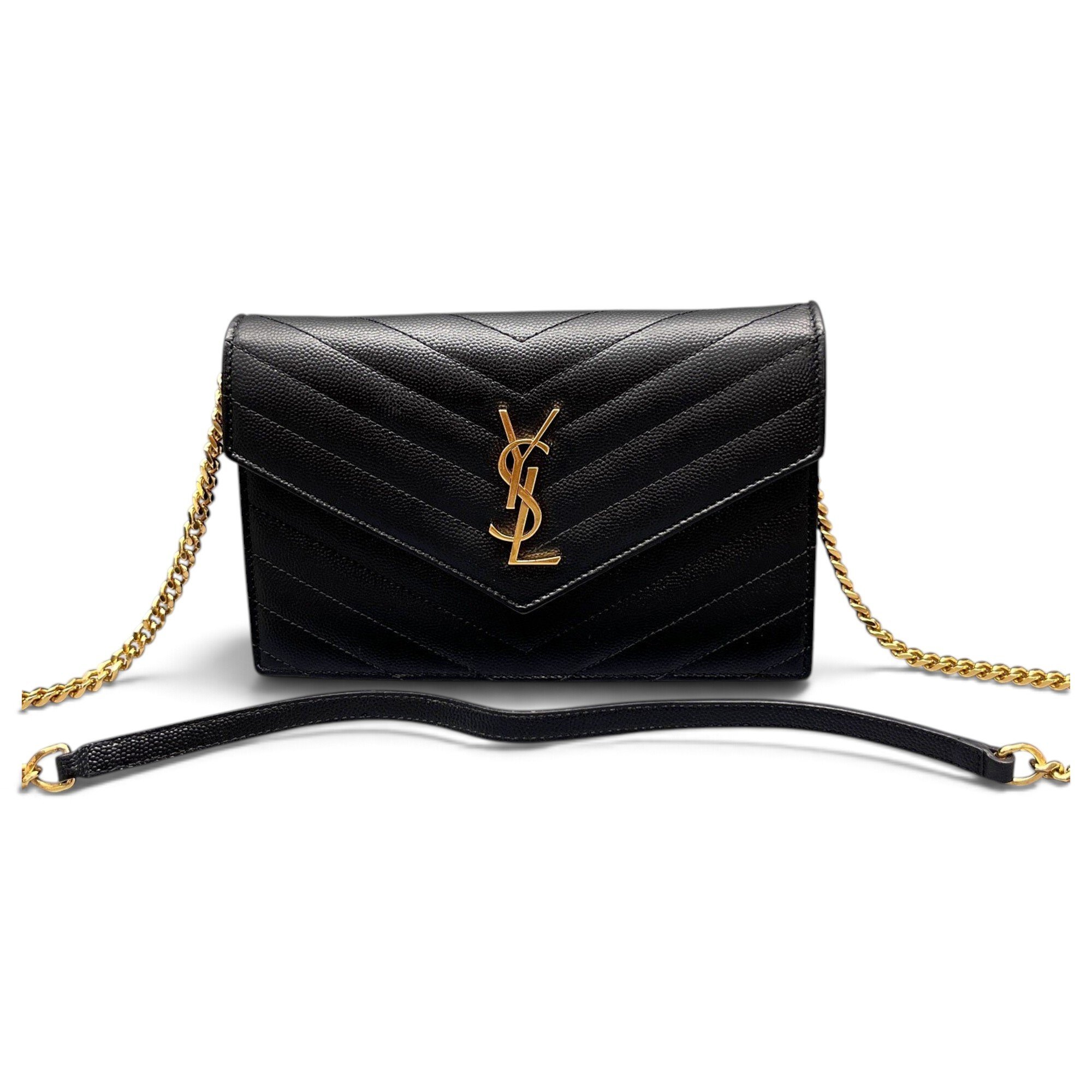 Portefeuille enveloppe leather handbag