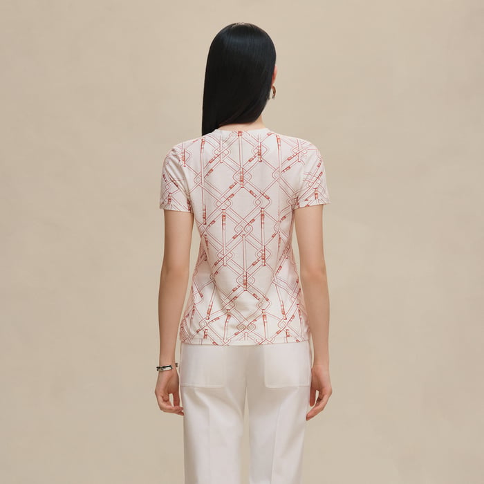 Blanc "Coloriages De Jour" Henley