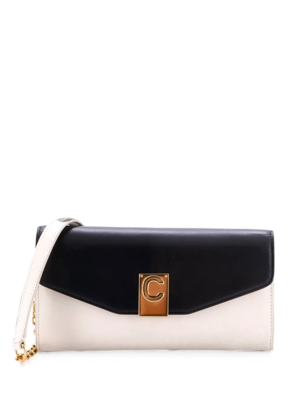 C Wallet on Chain Leather crossbody bag