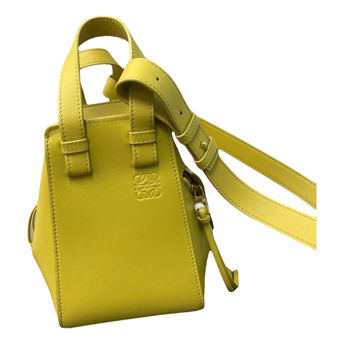 Hammock leather handbag
