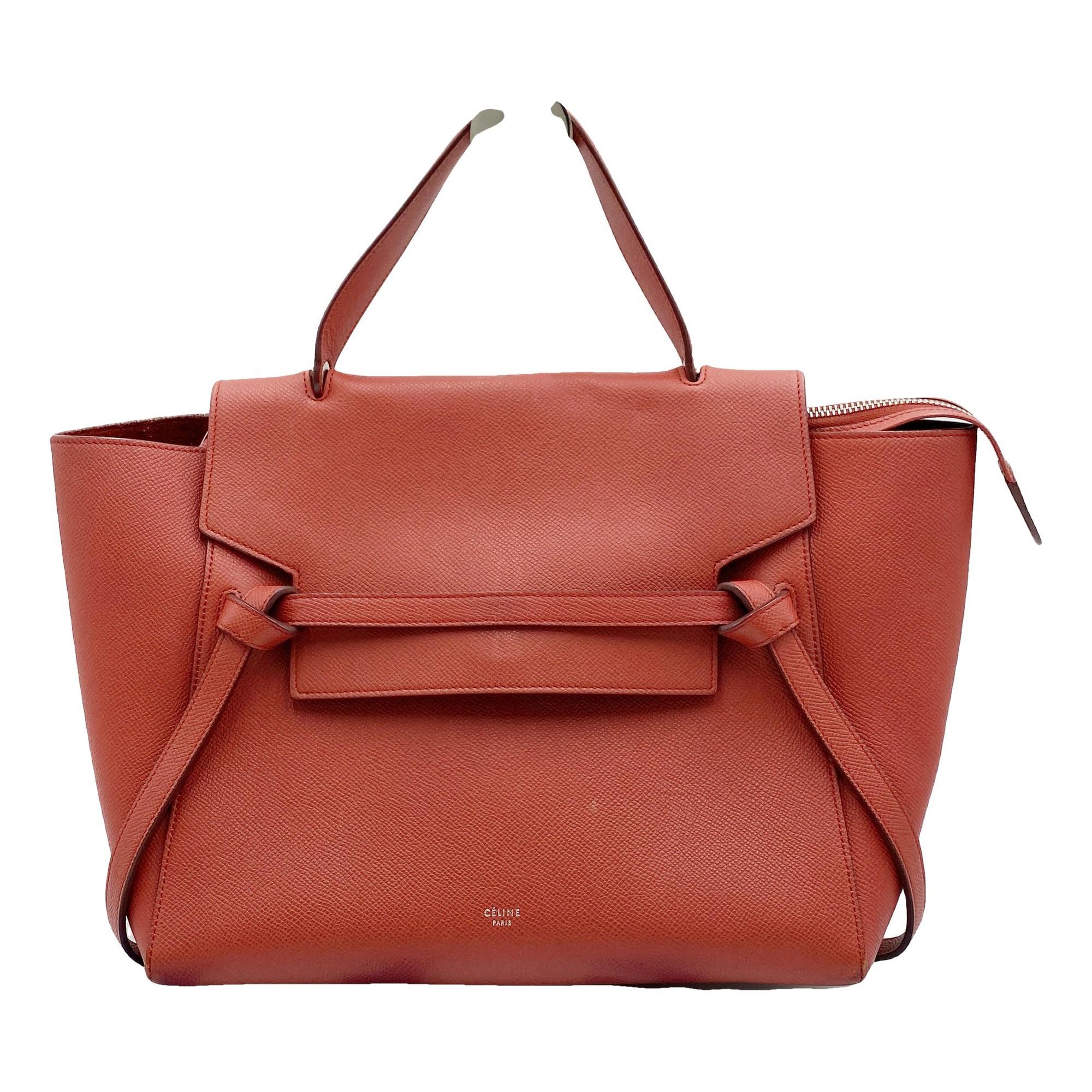 Belt leather handbag