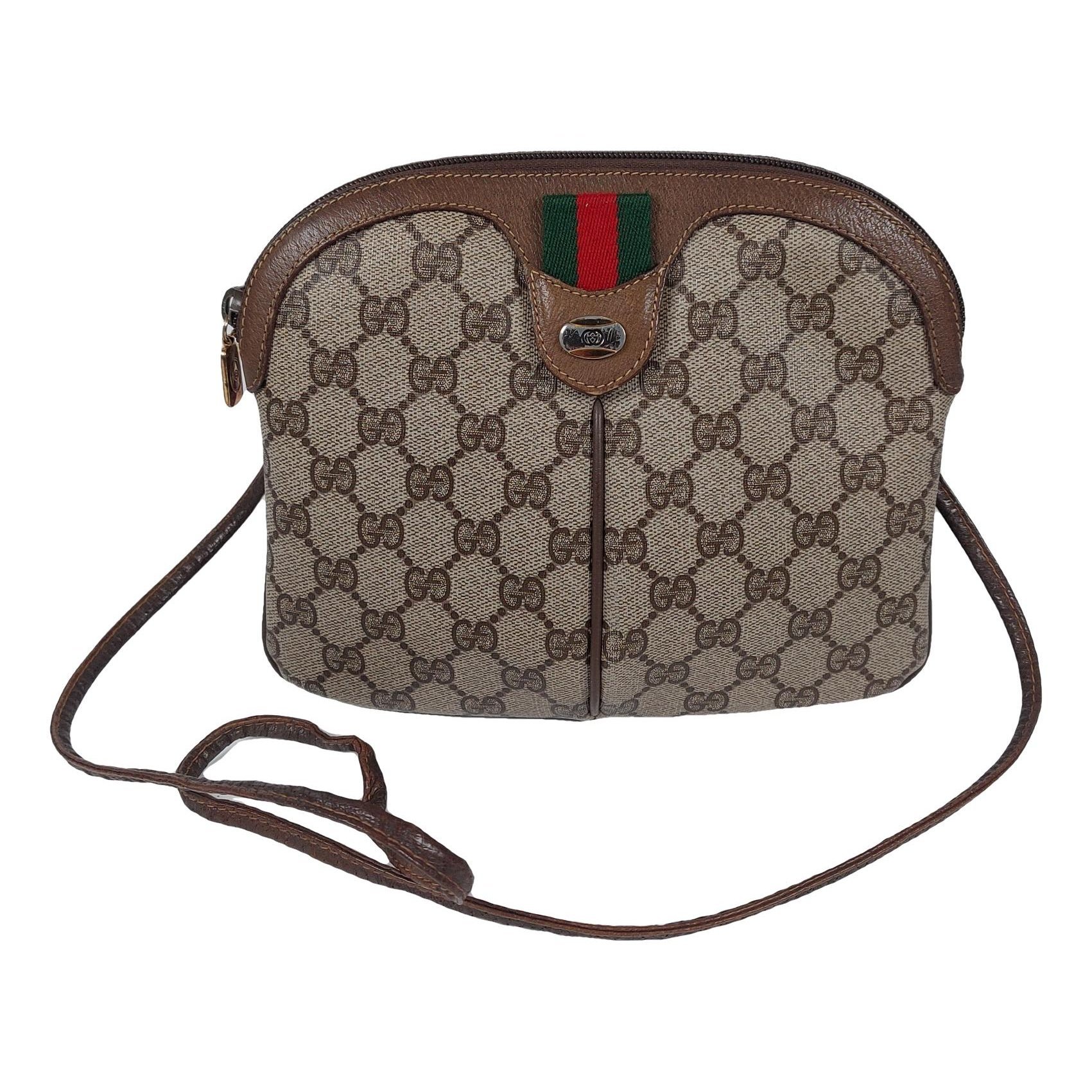 Ophidia Dome leather handbag