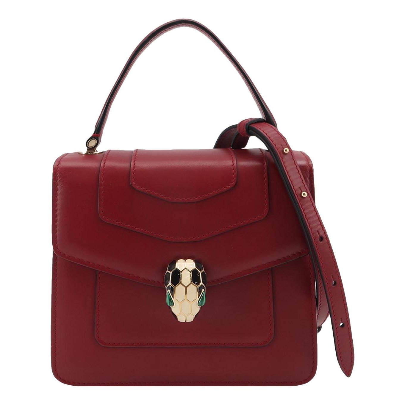 Serpenti leather handbag
