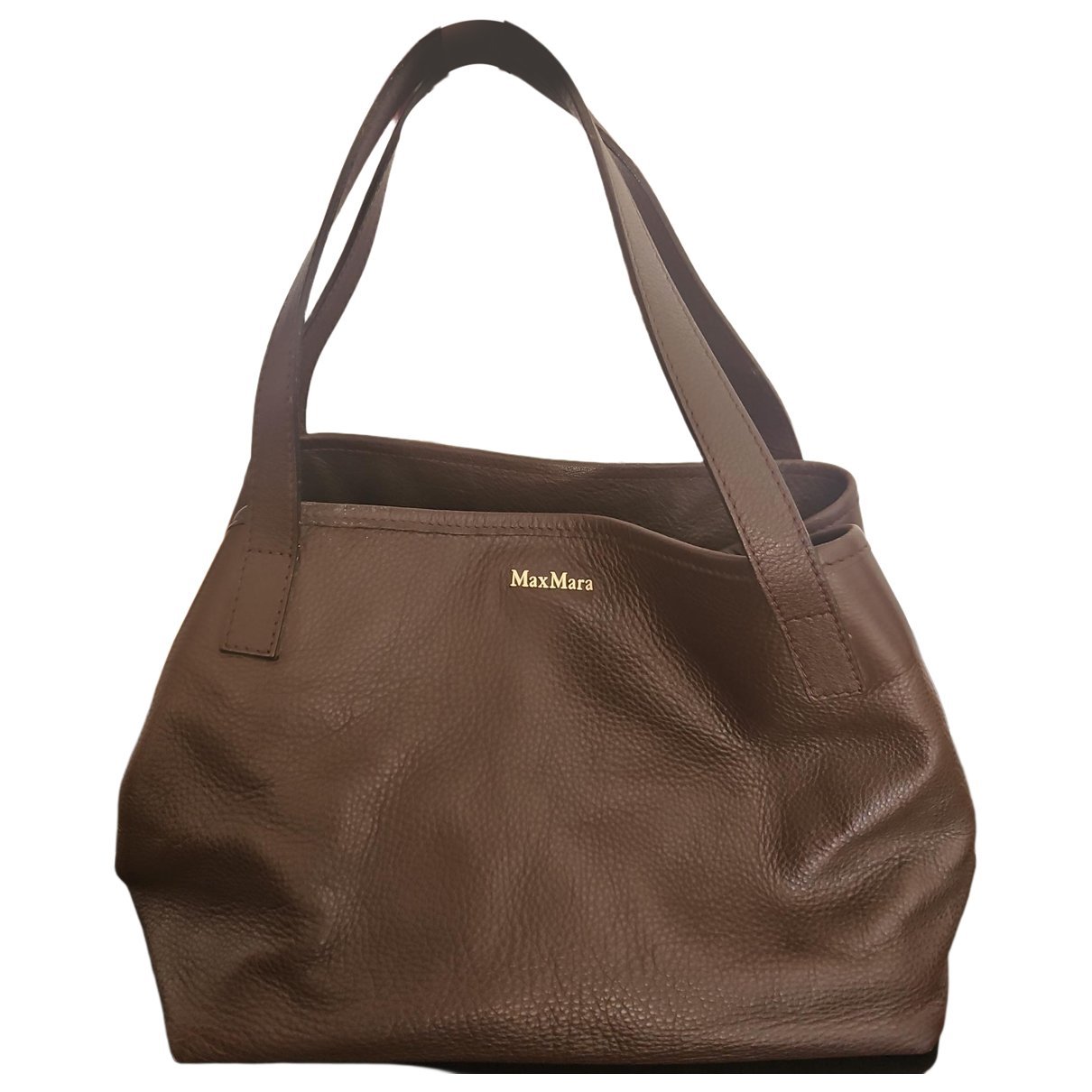 Marine leather handbag