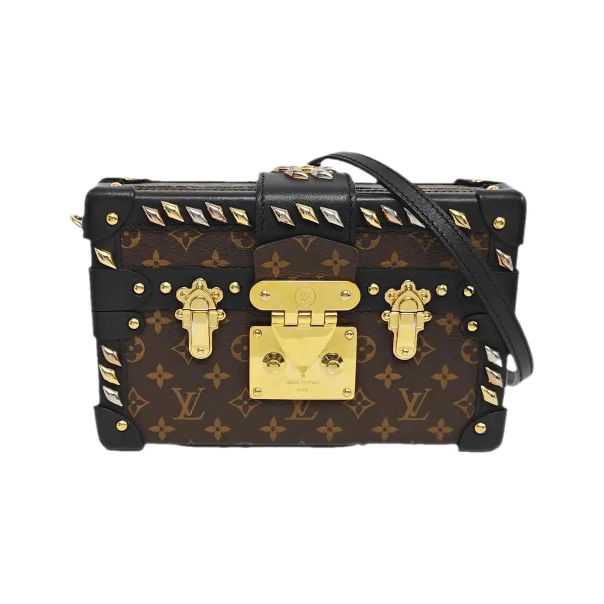 Petite Malle leather crossbody bag