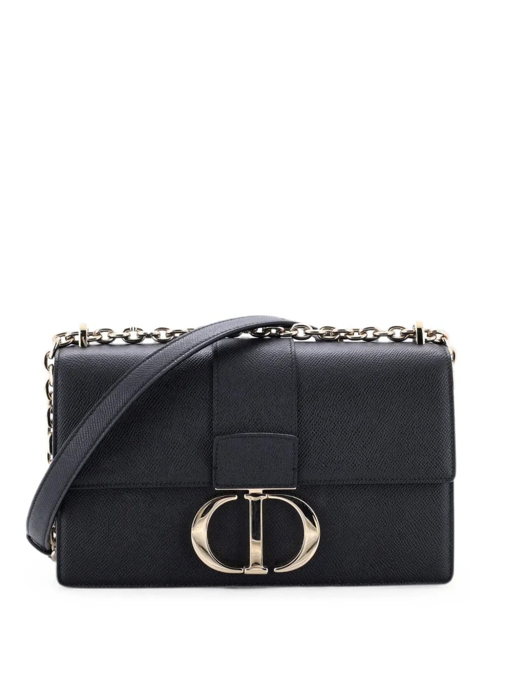 30 Montaigne Chain Flap Bag Leather East West shoulder bag