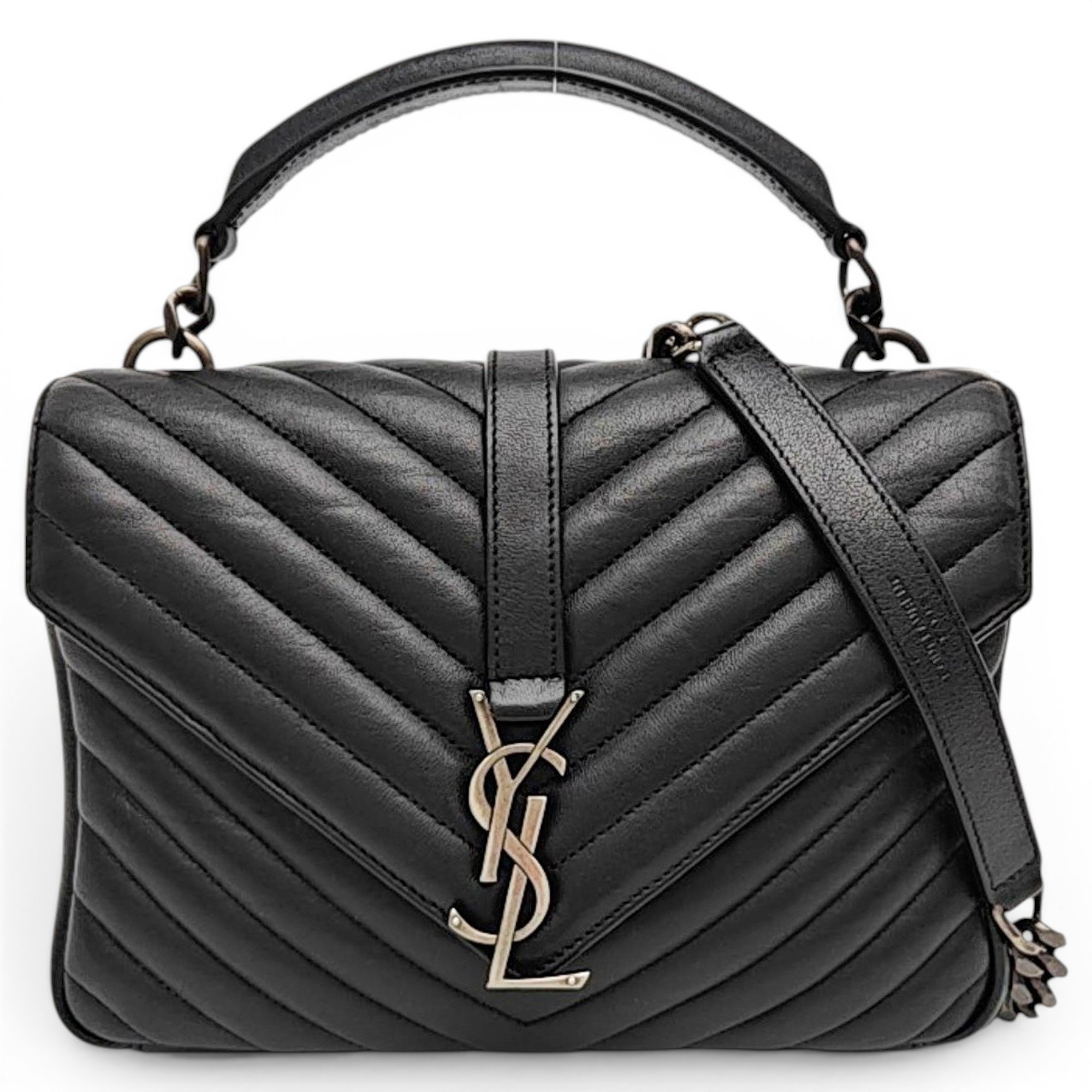 Collége monogramme leather crossbody bag
