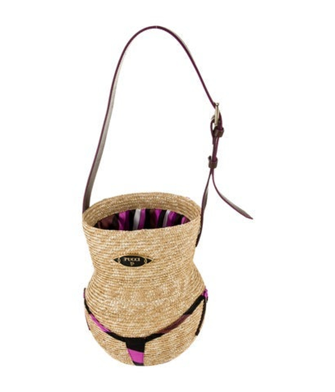 Emilio Pucci Pucci Straw Bucket Bag
