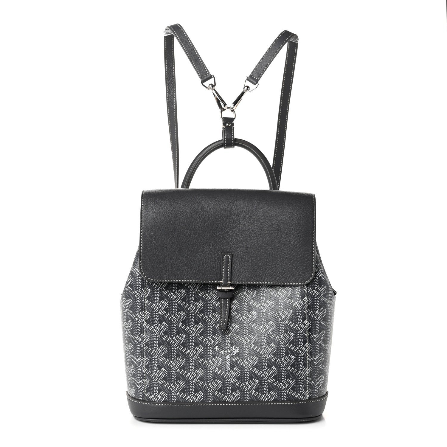Goyard Goyardine Calfskin Mini Alpin Backpack Grey