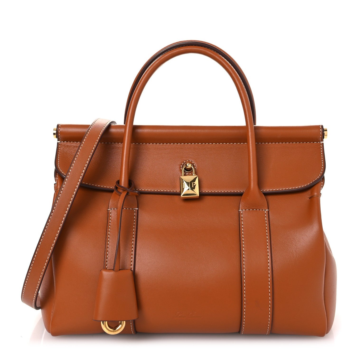 Loro Piana Calfskin L25 Loom Bag Warm Tan