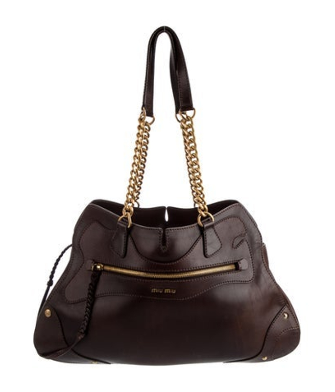 Miu Miu Miu Leather Shoulder Bag Vintage