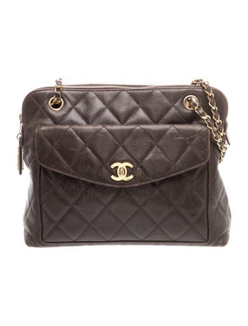 Vintage Quilted CC Shoulder Bag