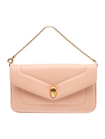 Bvlgari Leather Serpenti Forever Envelope Shoulder Bag Medium