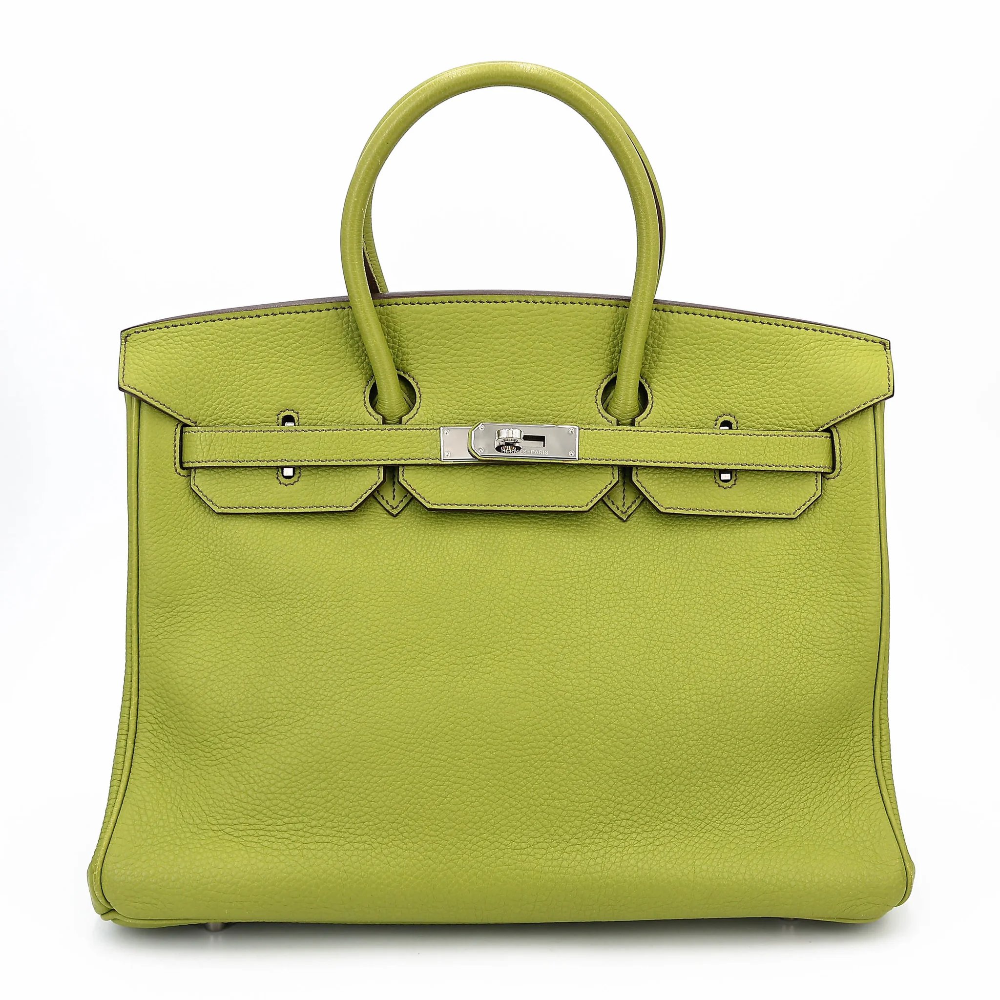 Hermes Birkin 35 Vert Anis (66) Togo Palladium hardware Square E (2001)