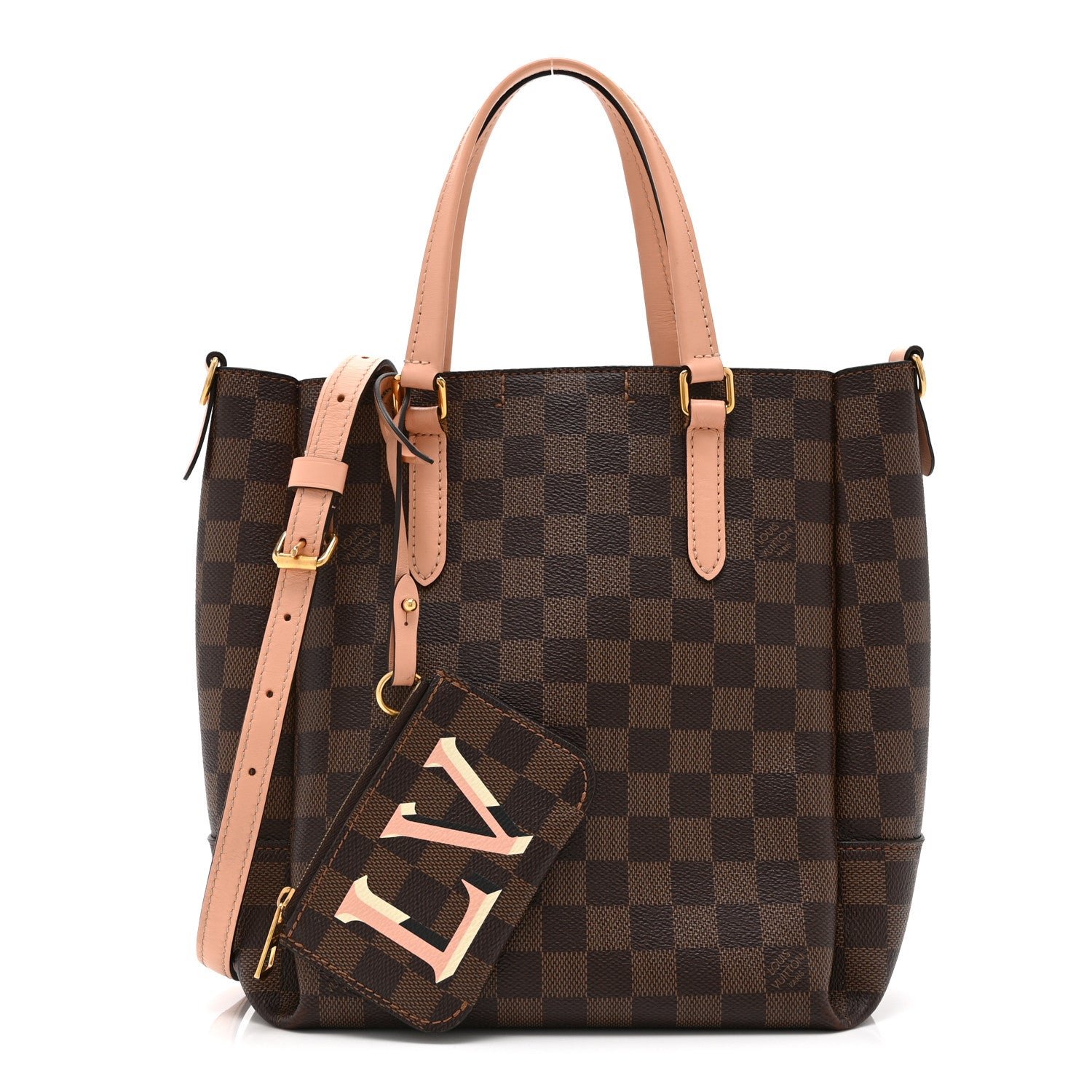 Louis Vuitton Damier Ebene Belmont PM Venus Pink