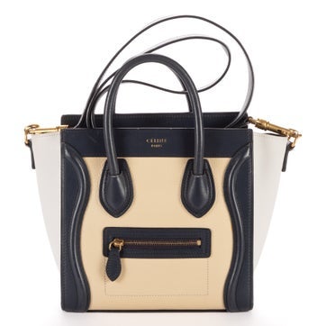 Leather Nano Tricolor Luggage