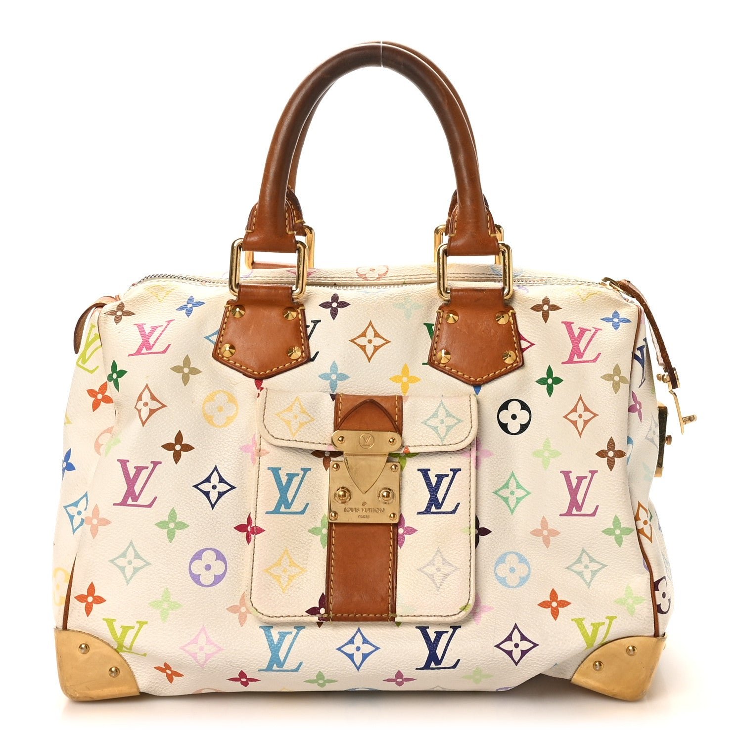 Louis Vuitton Louis Vuitton Monogram Multicolor Speedy 30 White