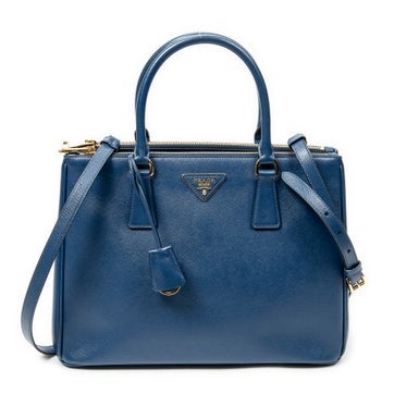 Leather Medium Galleria Double Zip Tote