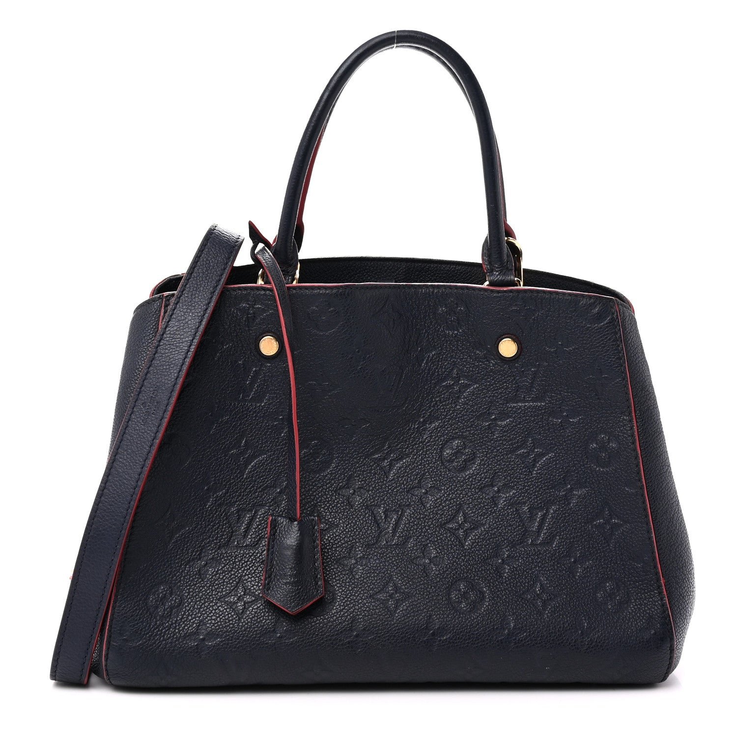 Louis Vuitton Empreinte Montaigne MM Marine Rouge