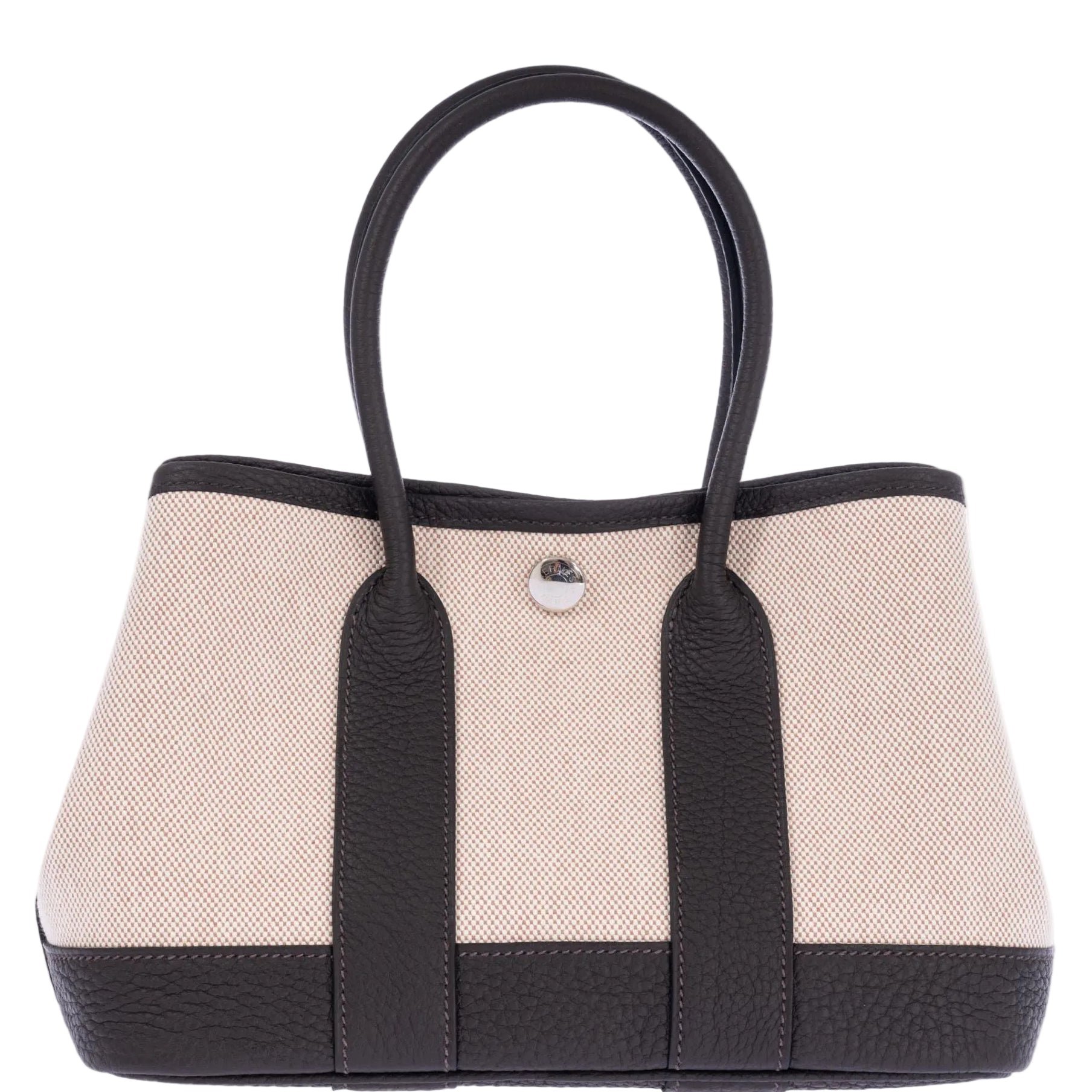 Hermes Hermès Garden Party Micro (TTPM) Toile H Viking & Ébène Negonda Palladium Hardware