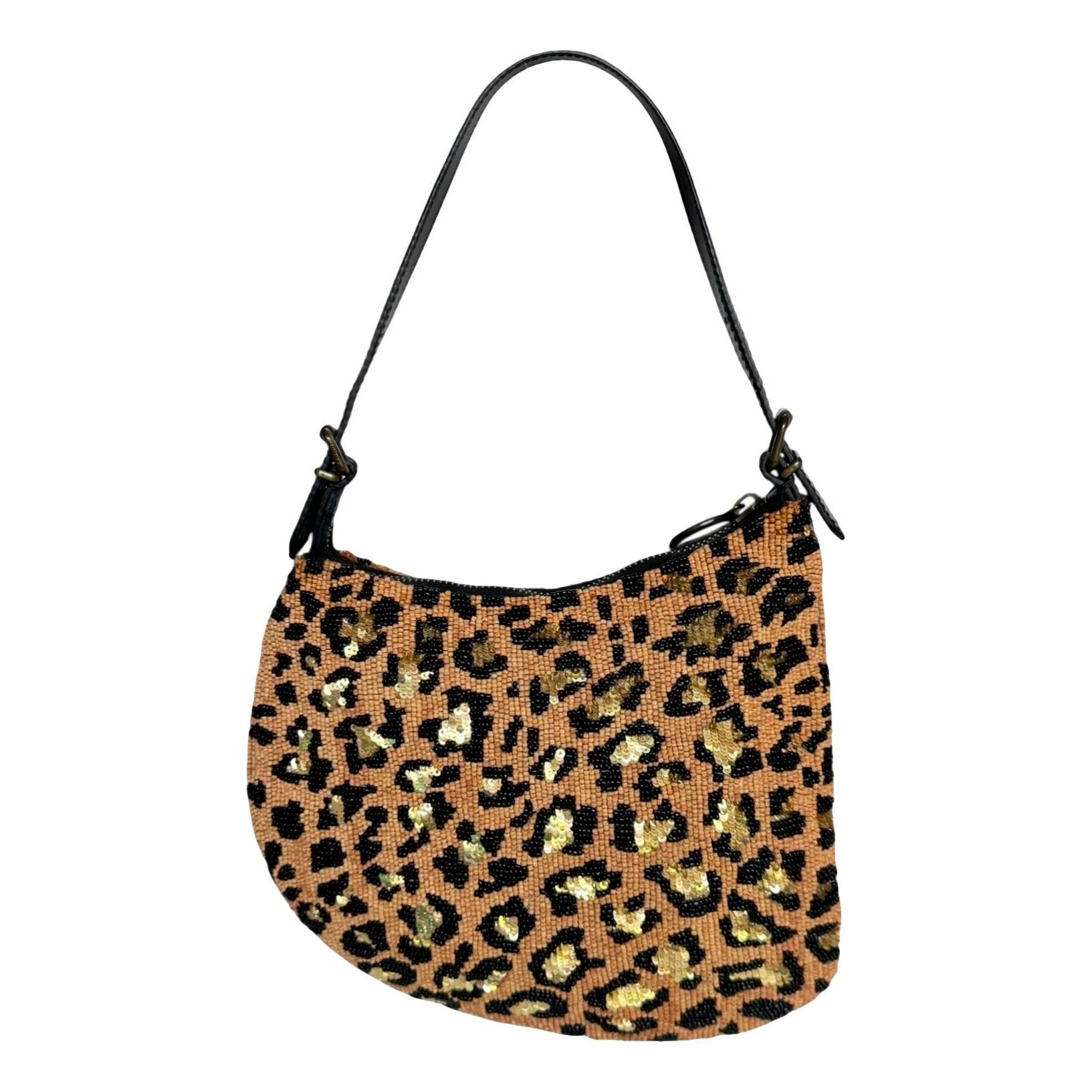 Oyster glitter handbag