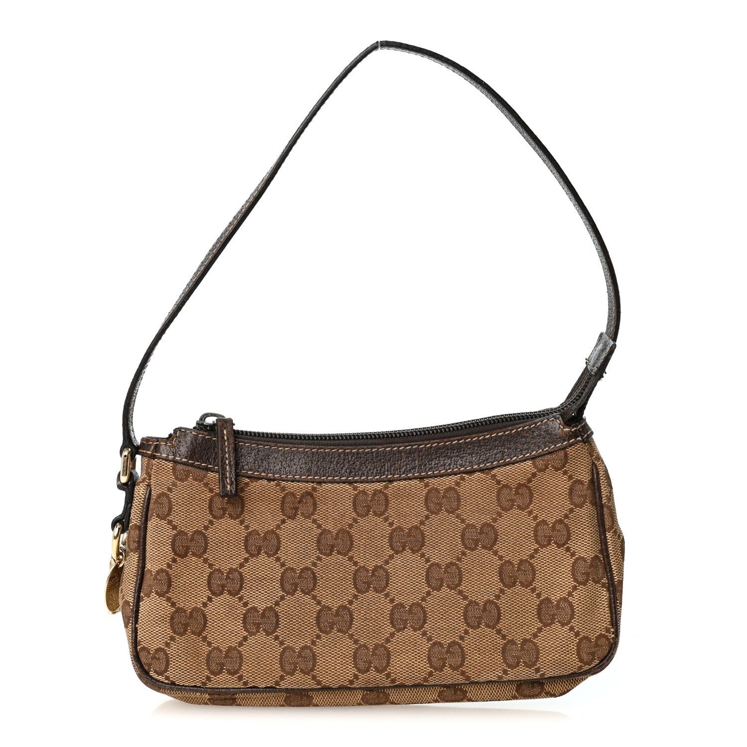Gucci Monogram Small Pochette Dark Brown