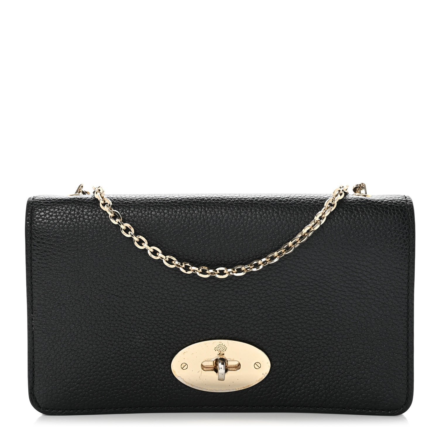 Mulberry Grainy Print Bayswater Clutch Wallet Black