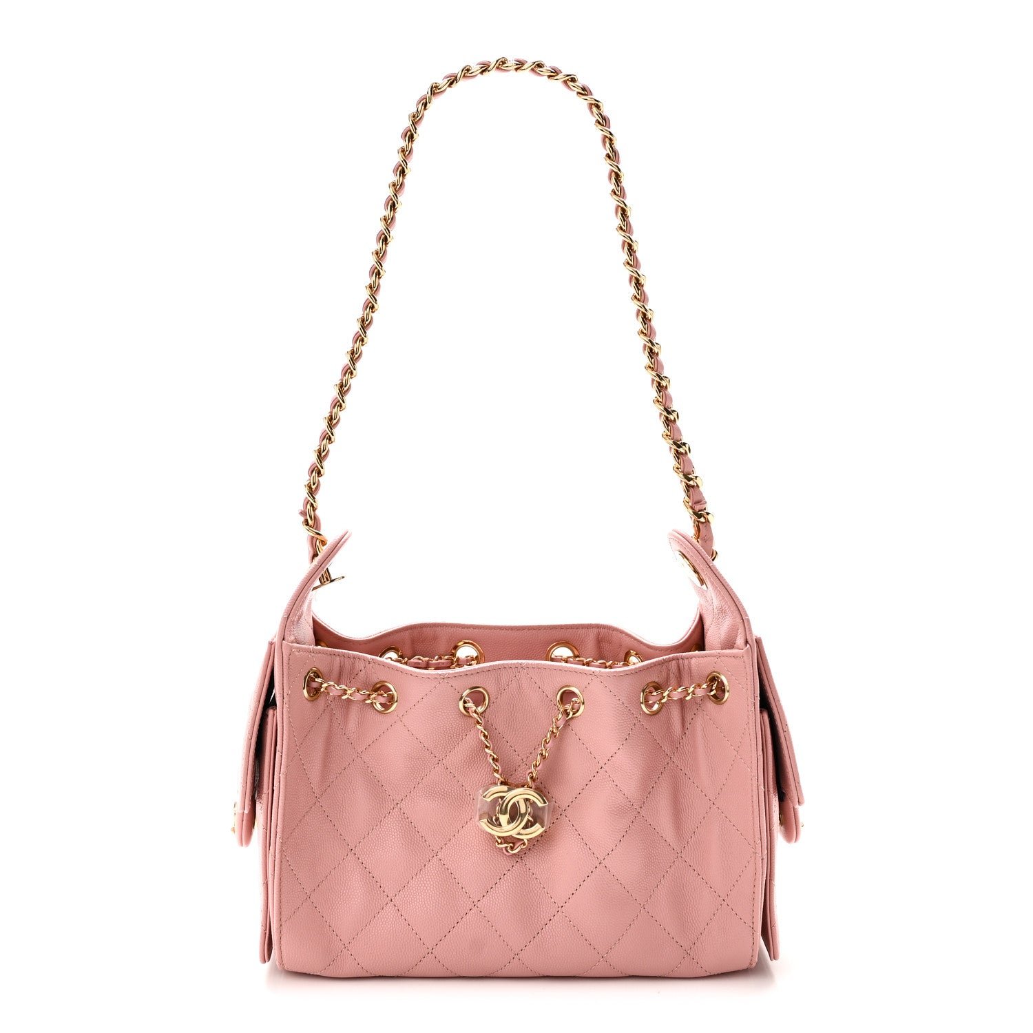 Chanel Caviar Quilted Mini Chanel 25 Handbag Pink