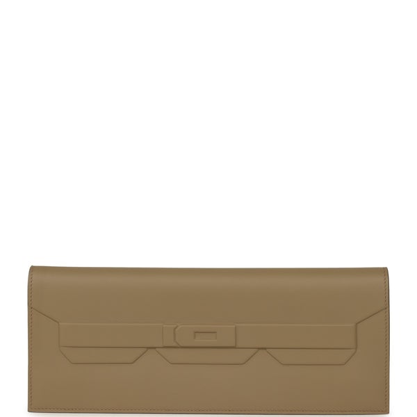 Hermes Shadow Birkin Clutch Beige Marfa Swift