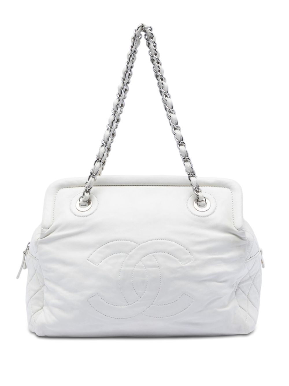 2009-2010 CC Lambskin Frame tote bag