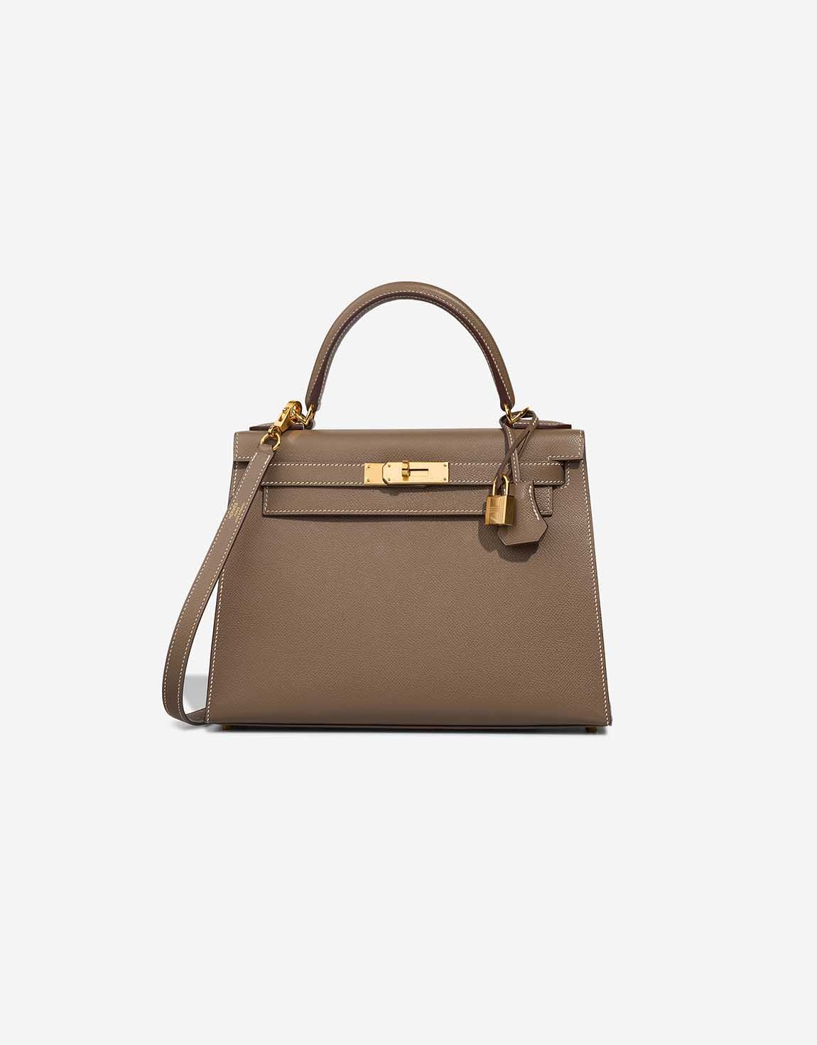 Hermes 
		Kelly 28 Epsom Étoupe    