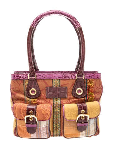 Etro Leather Top Handle Bag