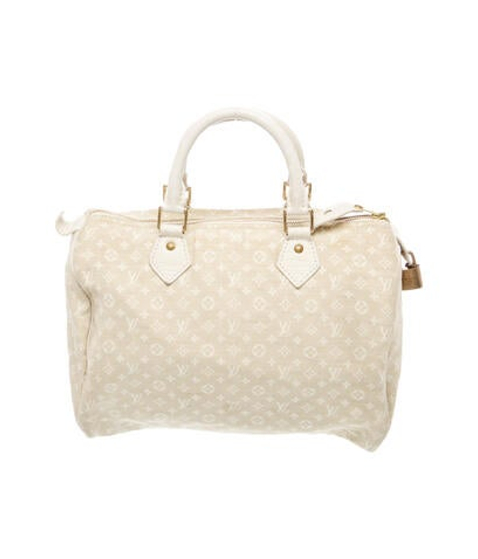 Louis Vuitton Vuitton Monogram Mini Lin Speedy 30