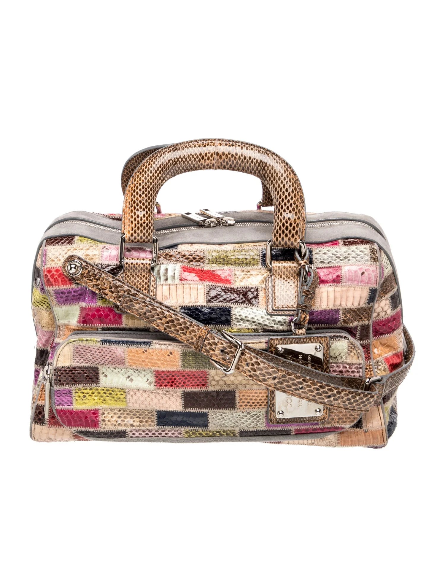 Dolce & Gabbana Snakeskin Top Handle Bag