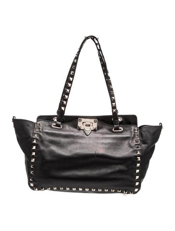 Valentino Rockstud Top Handle Bag