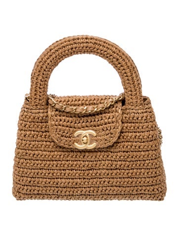 Raffia Nano Kelly Shopper w/Tags