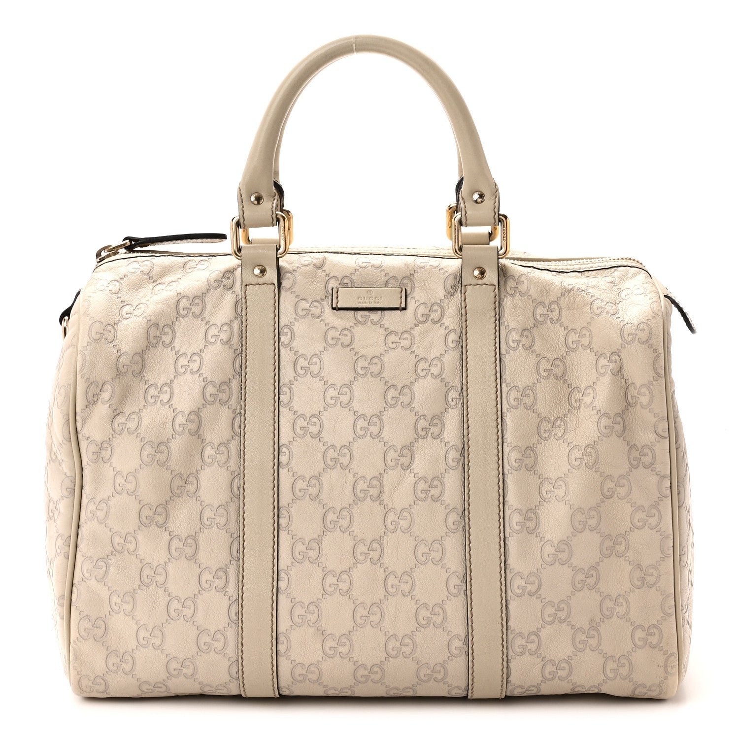 Gucci Guccissima Medium Joy Boston Off White