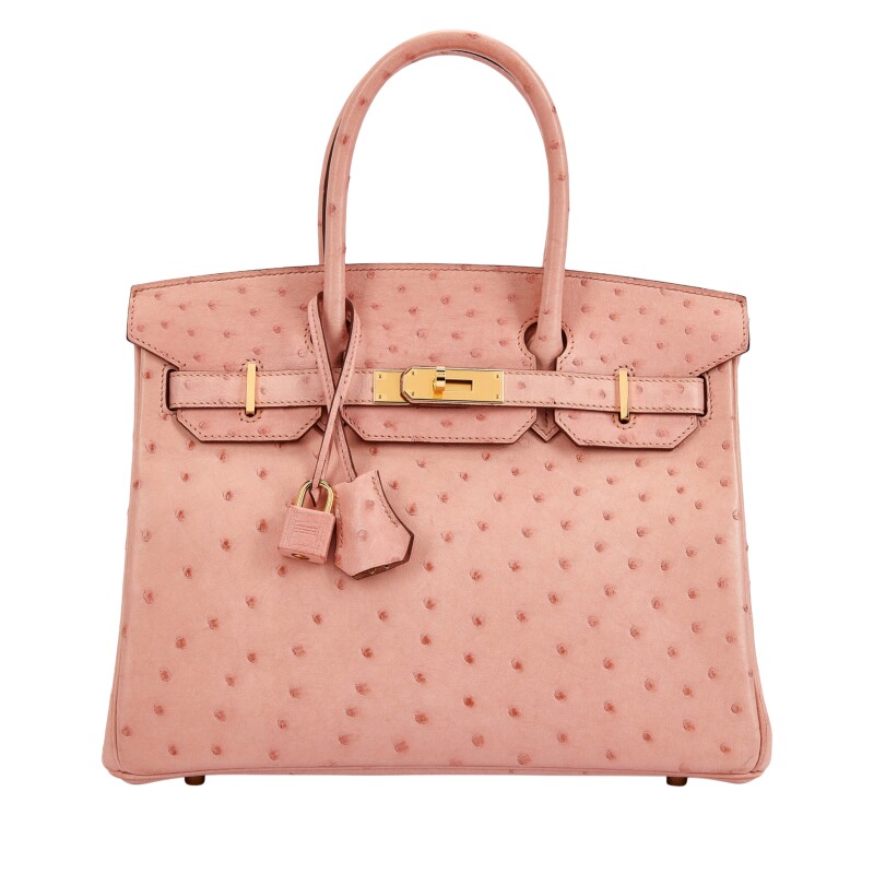 Hermes Terre Cuite Ostrich Birkin 30 Gold Hardware, 2015